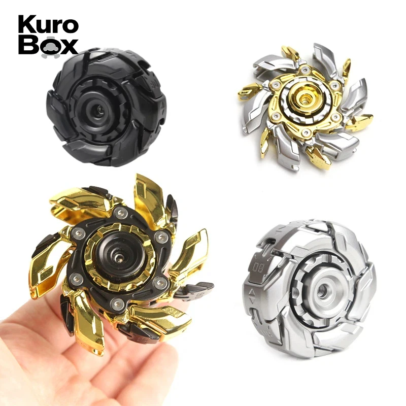 EDC Rotating Armor Fidget Spinner Metal Alloy Steel Stress Relief Spinner Toy ADHD & Anxiety Relief Tool Adult Decompression Toy