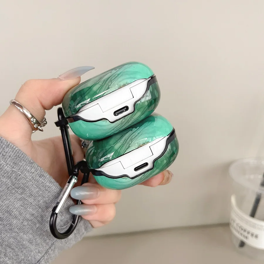 เคสสำหรับ Samsung Galaxy Buds2 Pro/ Buds live/buds Pro เคสลายหินอ่อนดอกไม้สุดหรูฝาครอบหูฟังซิลิโคนสำหรับ Galaxy 2pro