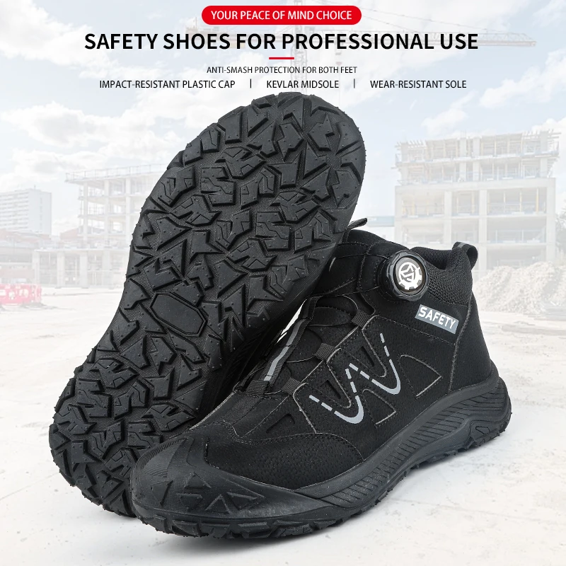 2026 Garden and Horticultural Construction, Lathe Machining, Anti-Smashing, Anti-Puncture Labor Shoes, Safety Shoes, Work Shoes view 5