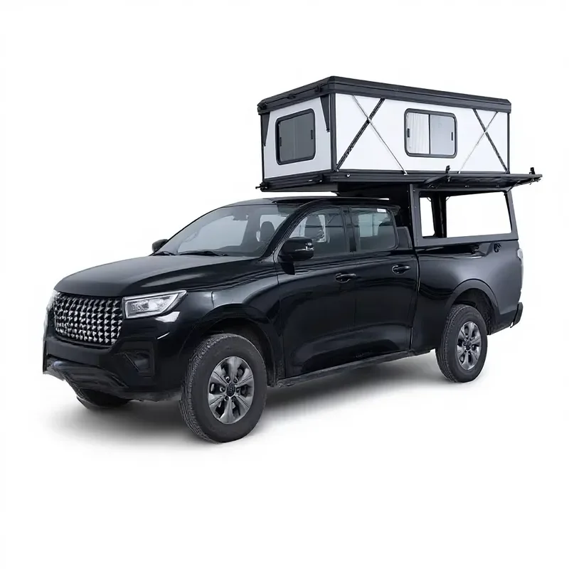 Factory Rooftop Aluminum Hard Shell Tent for Pickup Truck Travel Campers Quick Automatic Opening Four-Season Big