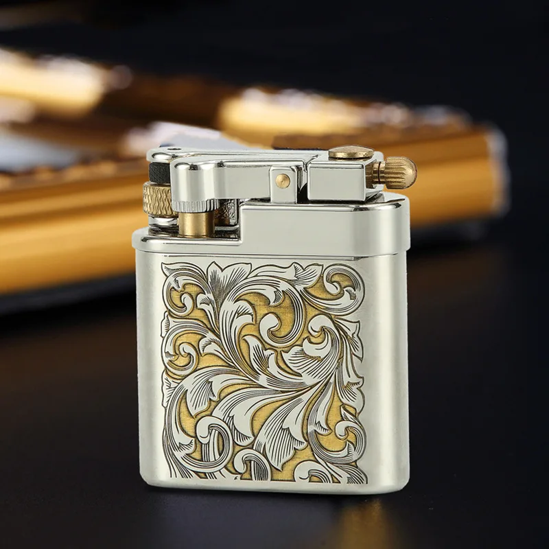 Chief Creative Retro Metal Grinding Wheel Lighter Windproof Kerosene Lighter Cigarette Lighters Gift Gadgets for Men - Image 3