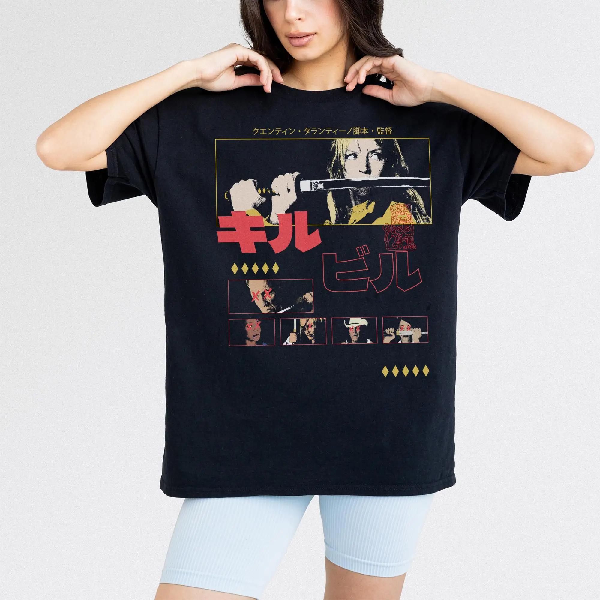 2026-新作映画-tシャツユニセックスレトロ夏日本タランティーノ映画グラフィックプリント-tシャツカジュアルコットンユニセックスストリートウェア