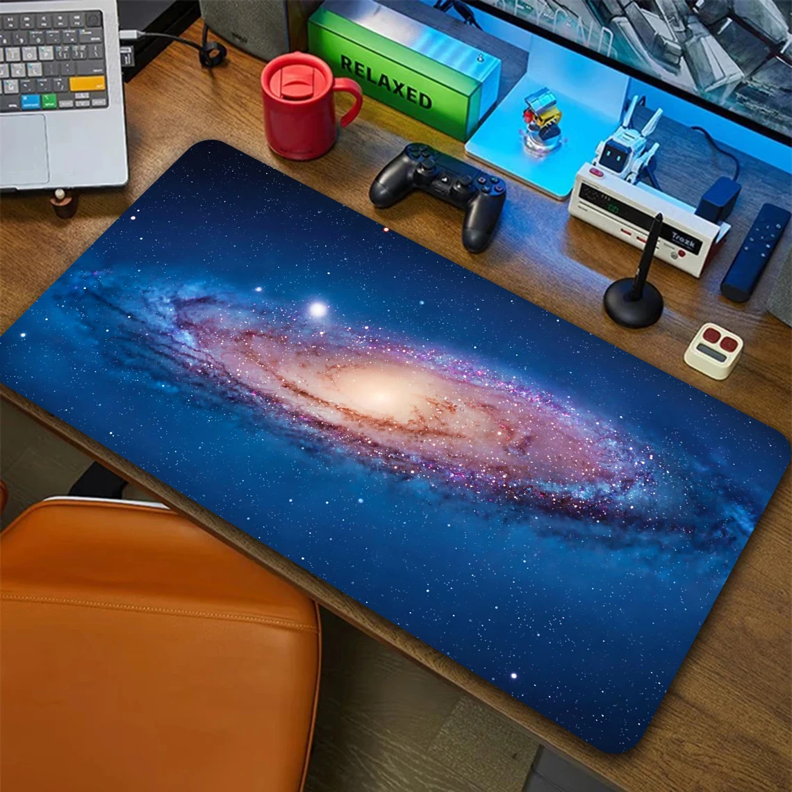 Galaxy Desk Mat Pad Keyboard Mats Deskpad Large Universe Space Gaming Mousepad 400x900 Extended Mouse Pad Xxl Speed Deskmat