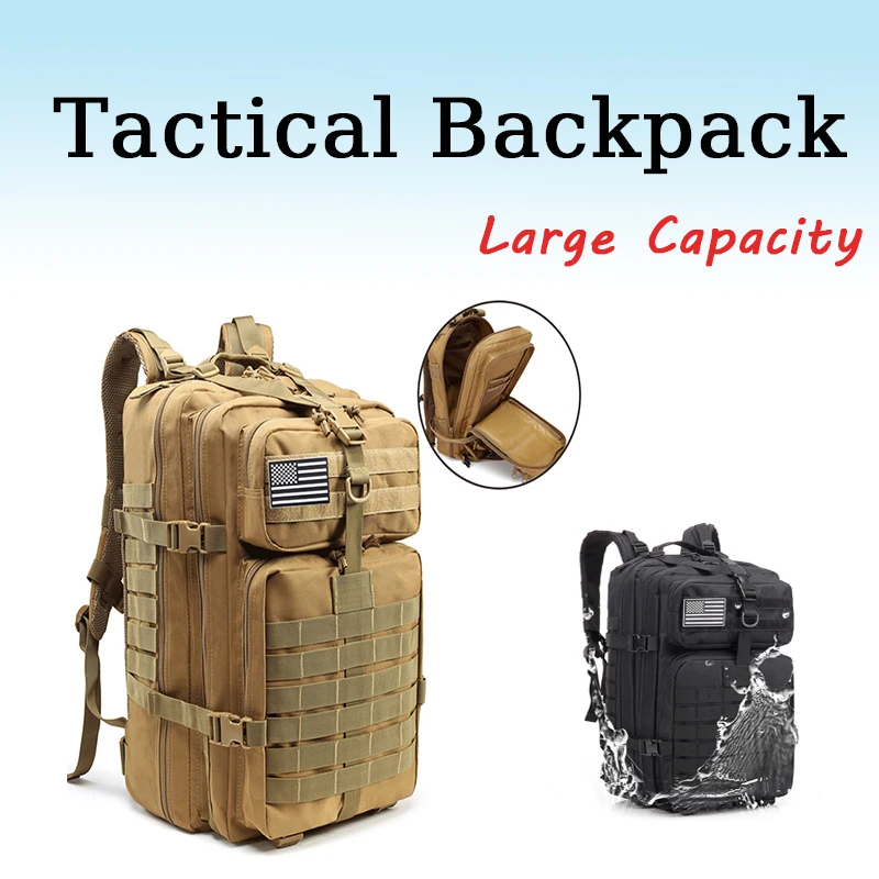 Men's Camouflage 50L/30L Backpack Outdoor Waterproof Camping Hunting Equipment Hiking Backpack 50L/30L