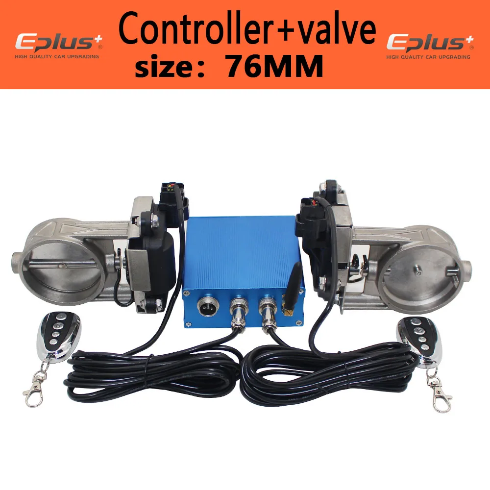 EPLUS Auto Uitlaatpijp Klep Elektrische Kit Universele Multi-hoek Modus 51 63 76 MM Controller Apparaat Afstandsbediening kit