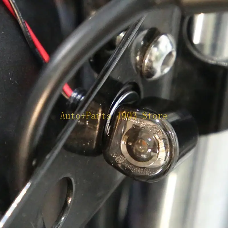E21C Motorcycles Side Mirrors LED Turn Light Sequential Flowing 2pcs