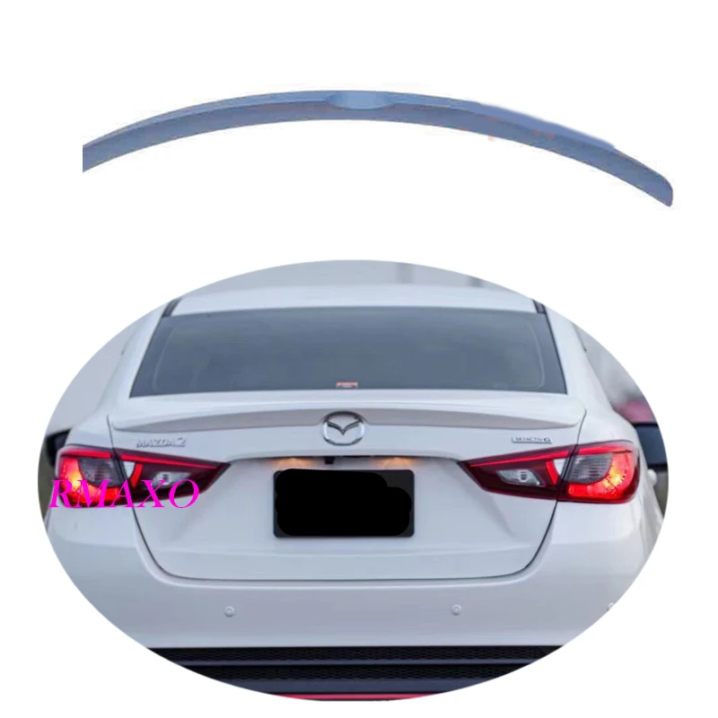 For Mazda 2 Spoiler 2016-2018 Mazda2 Sedan M2 XKY Spoiler ABS plastic Material Car Rear Wing Color Rear Spoiler