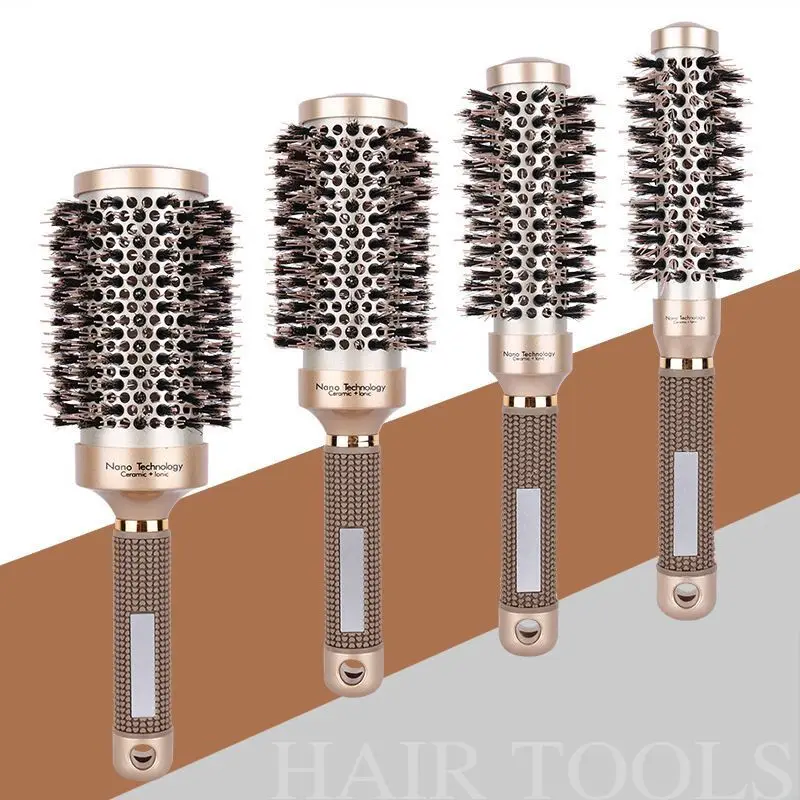 

Air Roller Comb Household Comb, Aluminum Alloy Airbag Curly Bob Hairstyle, Fluffy Cylindrical Mane 4-piece Set