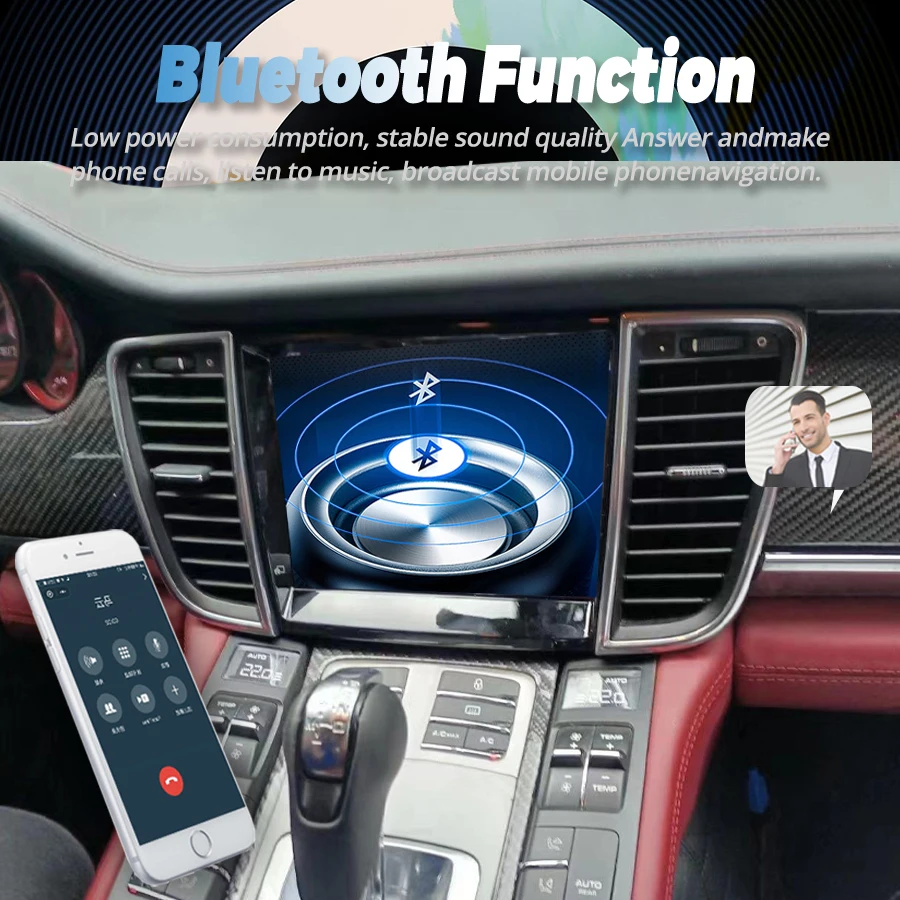 Autoradio Android 13 de 8.4 Pouces avec Navigation GPS, Lecteur de Limitation, Audio Stéréo Carplay PCM3.1, Unité Centrale pour Porsche Panamera de 2010 à 2016