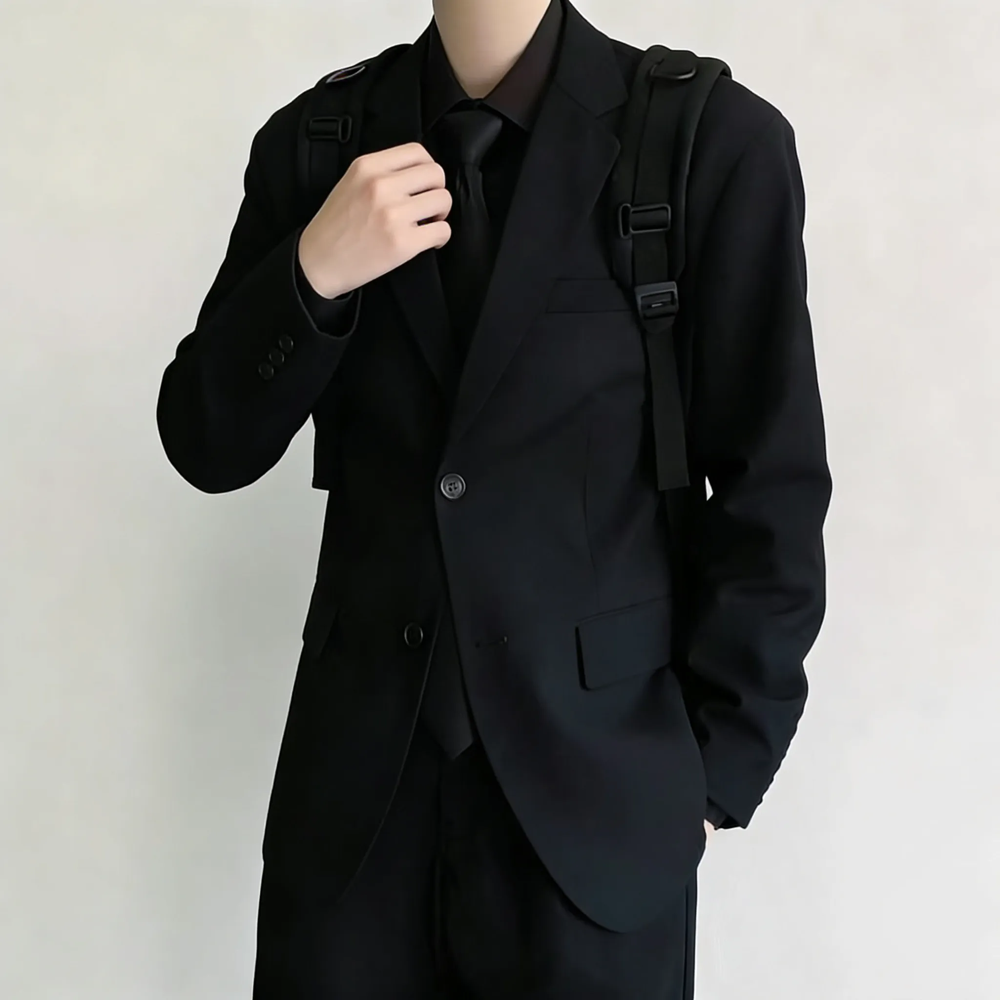 Business Suit for Men Student Wedding Interview 18 Years Old Adult Ceremony Formal Wear High Quality Youth Popular Style
