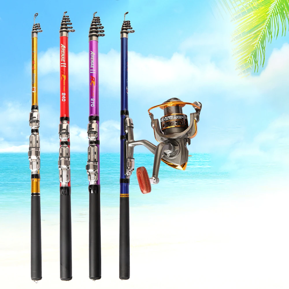 Telescopic Fishing Rod Light Carbon Cast Rod 1.85M-3M Outdoor Fishing Tool Accessories For Night And Outdoor Ffishing