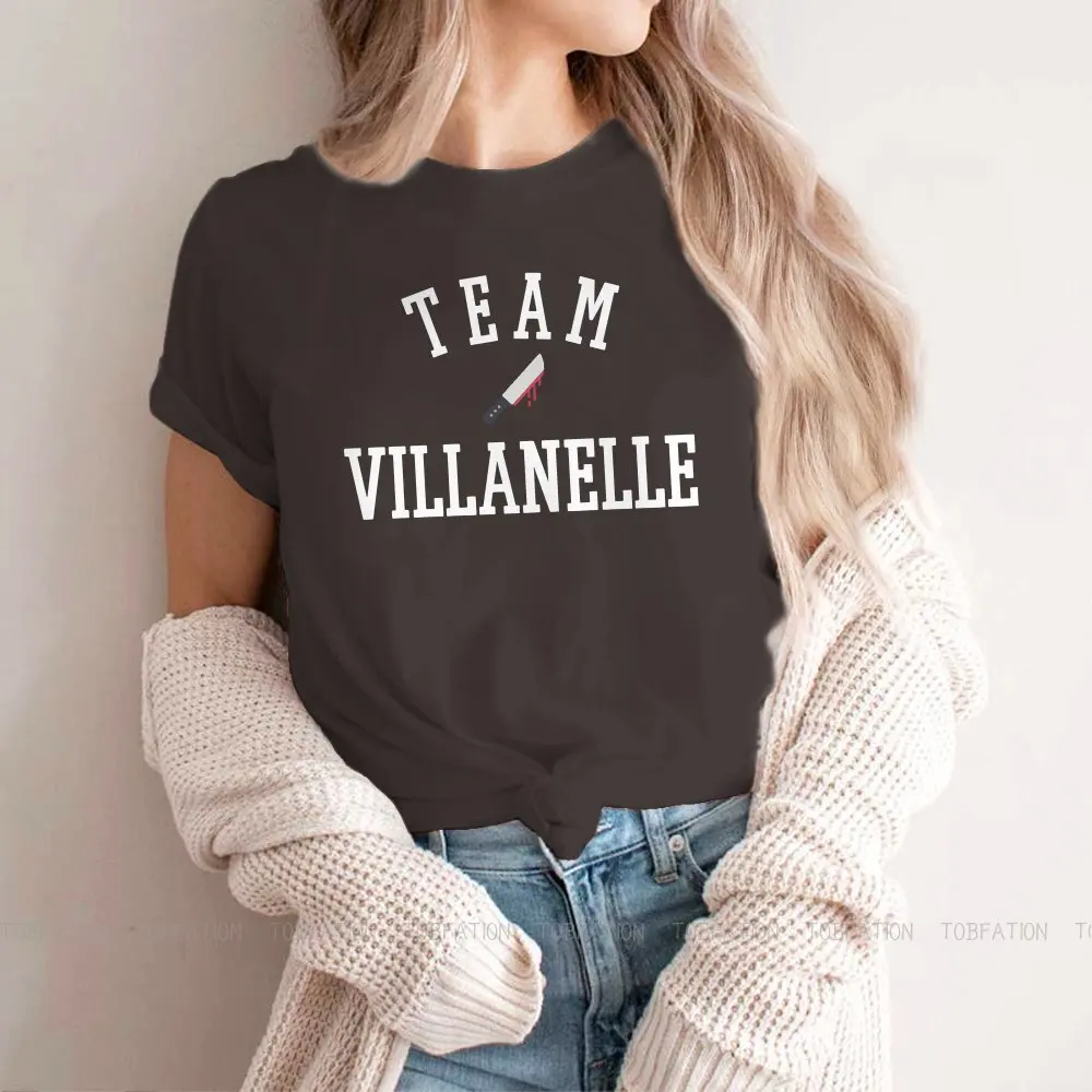 TEAM VILLANELLE Hipster TShirts Killing Eve Female 5XL Graphic Pure Cotton Streetwear T Shirt O Neck Big Size