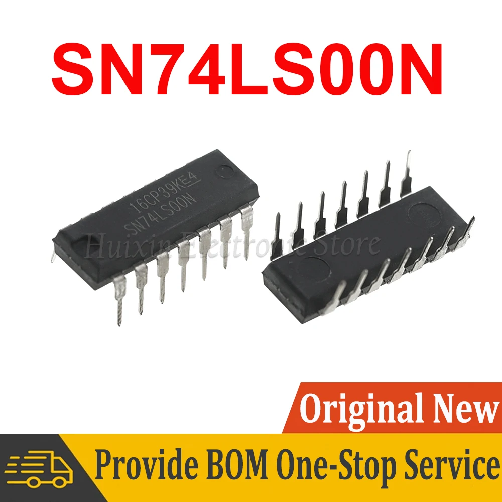 2pcs 74LS00 74LS00N SN74LS00N 7400 DIP-14 In Stock NEW original IC