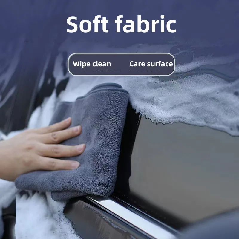 Paño de limpieza para Interior de coche, toalla de limpieza absorbente de Material de doble cara para Tesla Model 3 Model X Model S Model Y