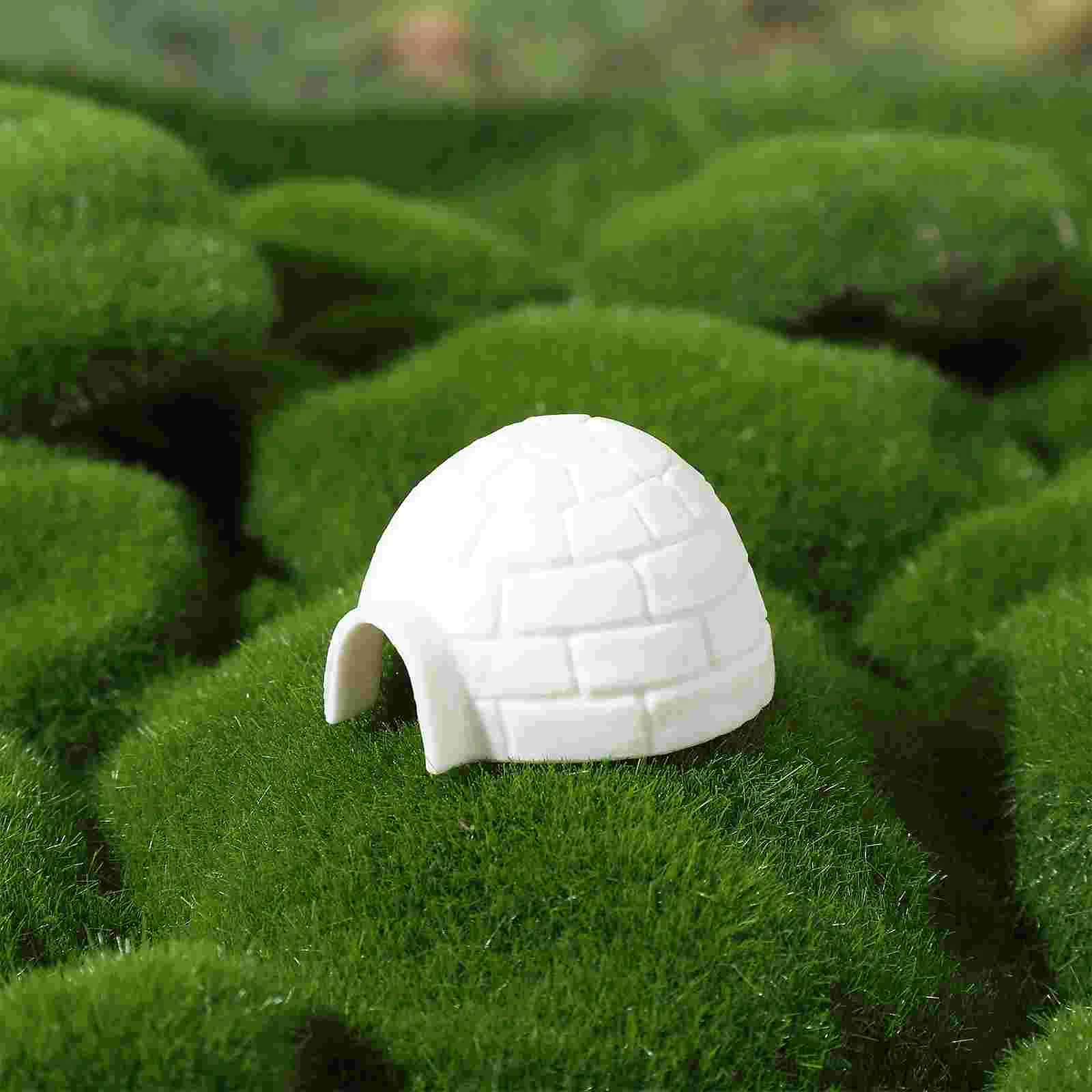 6 ชิ้นสัตว์ Igloo รุ่นเด็กวัยหัดเดินเด็กของเล่น Miniature พลาสติก Figurines เครื่องประดับสร้างสรรค์