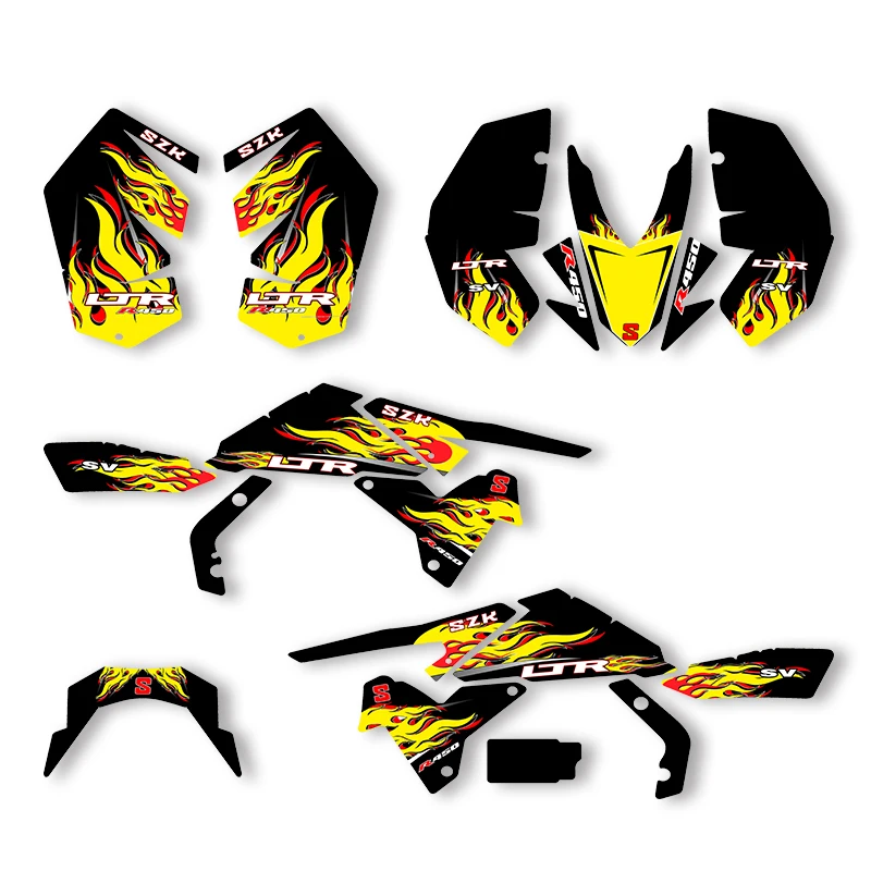

Sawrain For SUZUKI LTR450 LTR450R Custom Motorcycle Graphics Backgrounds Decal Stickers Kit 002