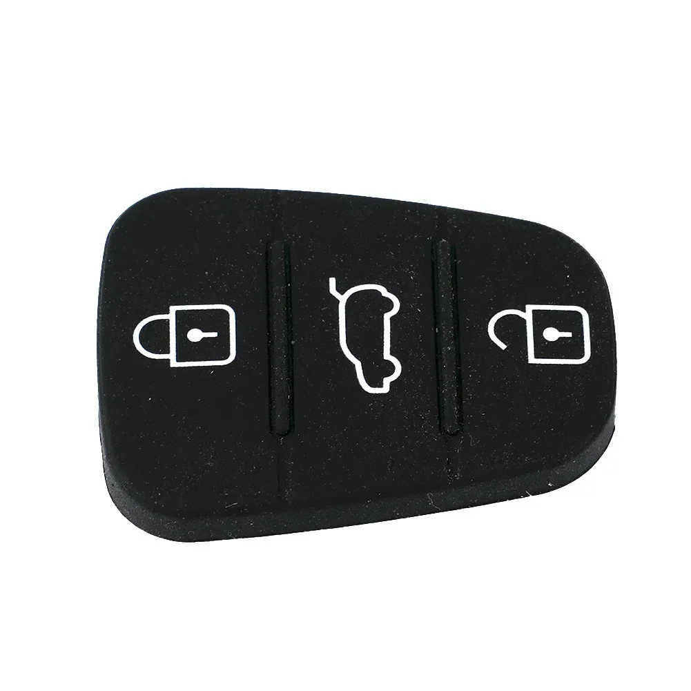 Kits 3 Buttons For Hyundai I10 I20 I30 Key Button Cover Parts Car Ornament For Hyundai Ix35 Ix20 1* 1pc 1× Black High Quality
