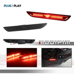 Car Front & Rear Side Marker Indicator LED Lights w/ Pony Style Logo For 2010-up Ford Mustang Turn Signal Lights Parking Lights