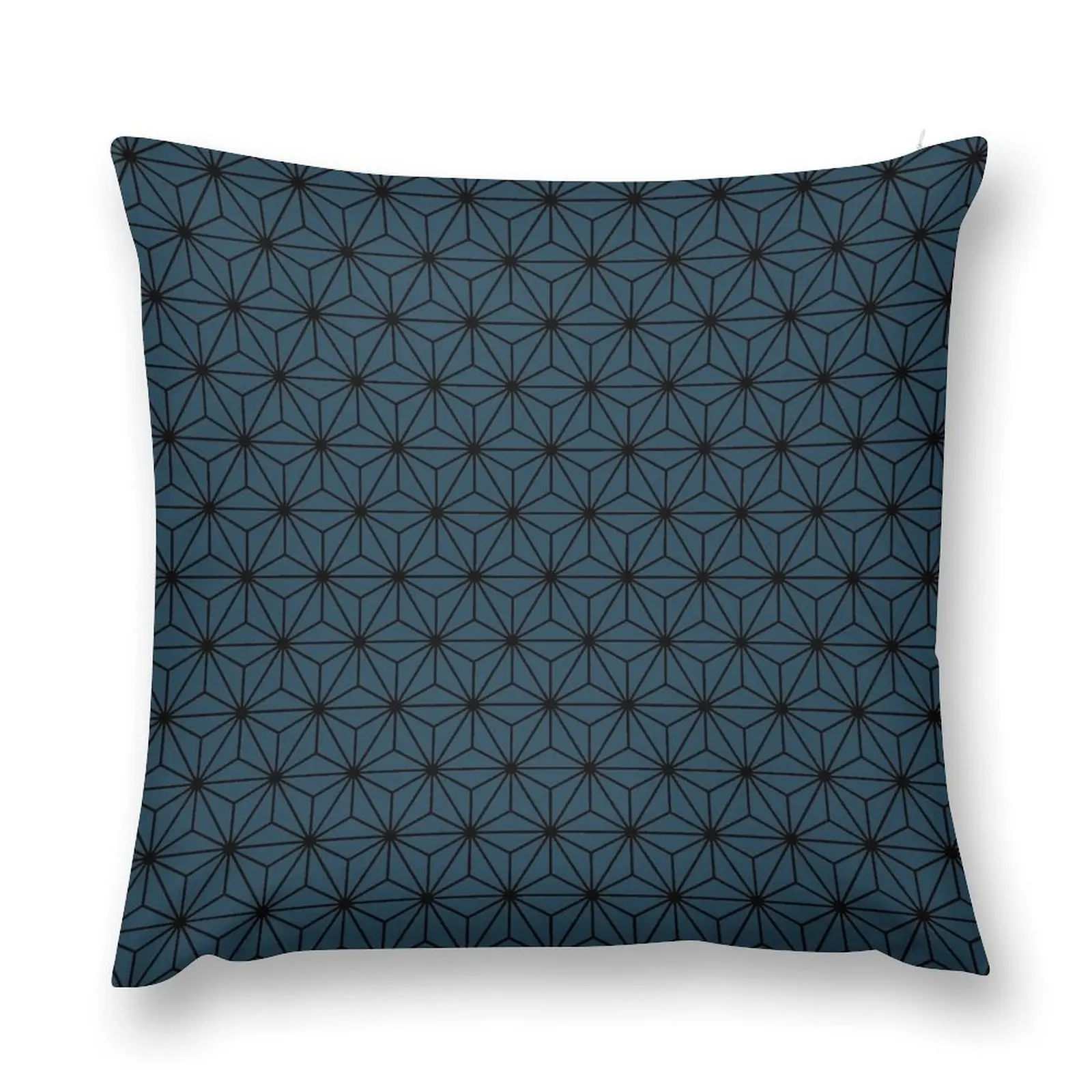 

Blue Sky Asanoha - Japanese Traditional Pattern Throw Pillow ornamental pillows Sofa Pillow Cover pillow