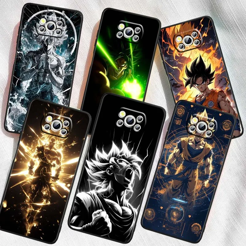 

Dragon Ball Popular Anime Phone Case For Xiaomi Mi Poco F3 F4 F5 F6 X3 X4 X5 X6 X7 M3 M4 M5s M5 M6 GT Pro 5G Black Cover