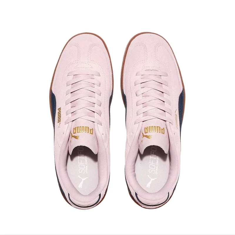 Puma Club NL T2 Fashionable Cherry Blossom Pink: Comfortable, Lightweight, and Durable Low-Top Sneakers Unisex - Pink 400717-18