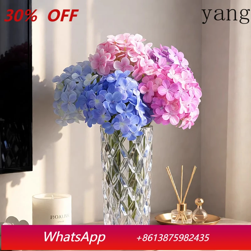 

LTT light luxury simulated hydrangea living room decorative flower ornament high-end fake flower ornament