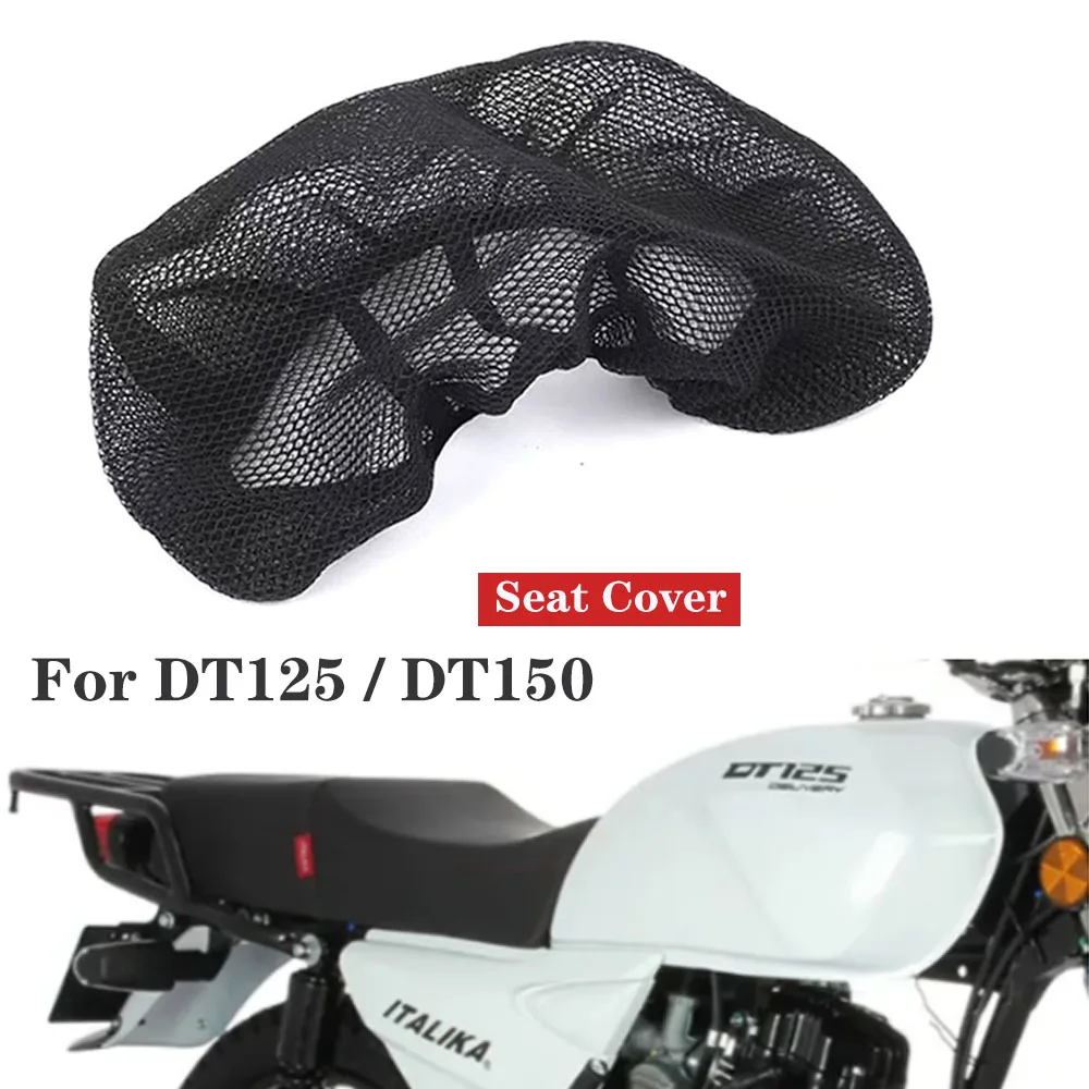 Motorcycle Seat Cushion Cover For ITALIKA DT125 DT150 DT 125 150 3D Waterproof Breathable Mesh Seat Cushion Cover