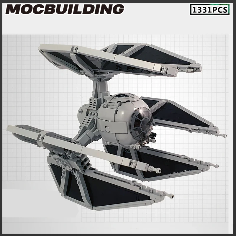 TIE Interceptor Defender Moc Building Block Imperial Fleet Emperor Royal Guard DIY Technology Brick Space Collection Toys Gifts