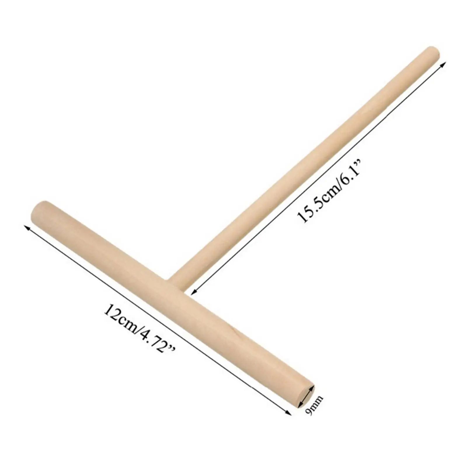 Rastrillo de fruta para panqueques de madera, rastrillo de madera para panqueques, herramientas de cocina, herramientas de soporte, accesorios de cocina para hornear en el hogar B3e7
