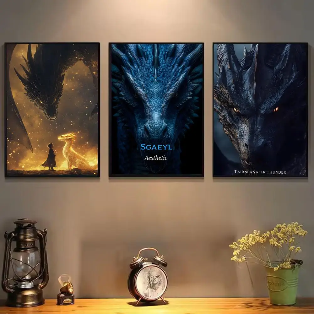 Popular Fourth W-Wing Dragon Poster Canvas Wall Art Print Poster Decorative Mural Home Decor Gift Unframed