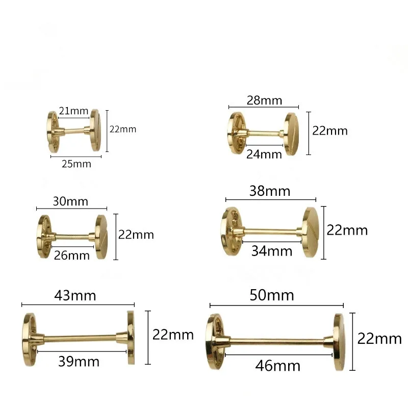 4pcs 22/26/36/40/48MM Metal Clasp Buckles Detachable Wheel Buckle for Bags  Sewing Buckle Garment Hardware Accessories