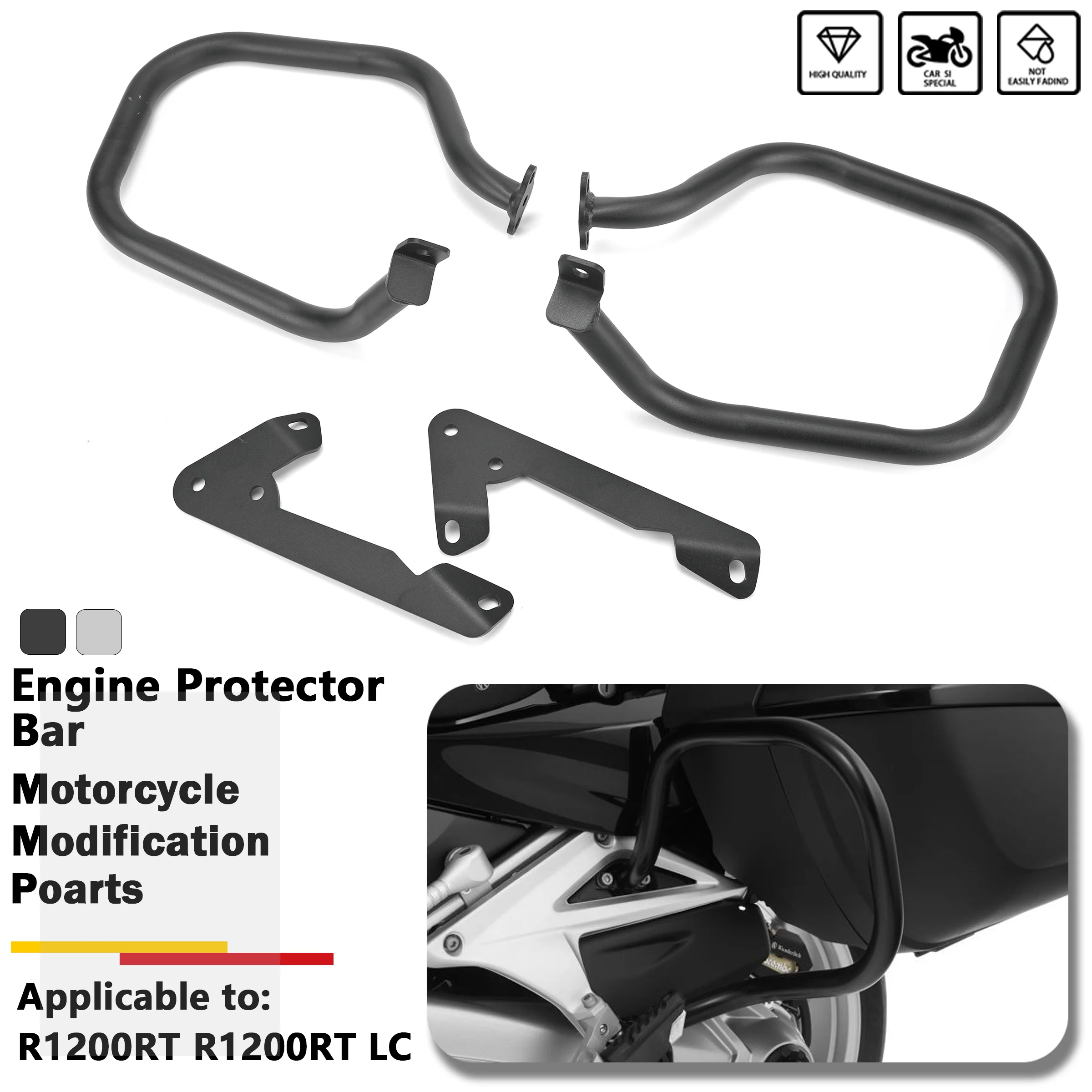 

Fit For BMW R1250RT R1200RT R 1250 RT 1200 LC R1200 R1250 Saddlebag Crash Protection Bar Side Case Bumper Saddle Bag Protector
