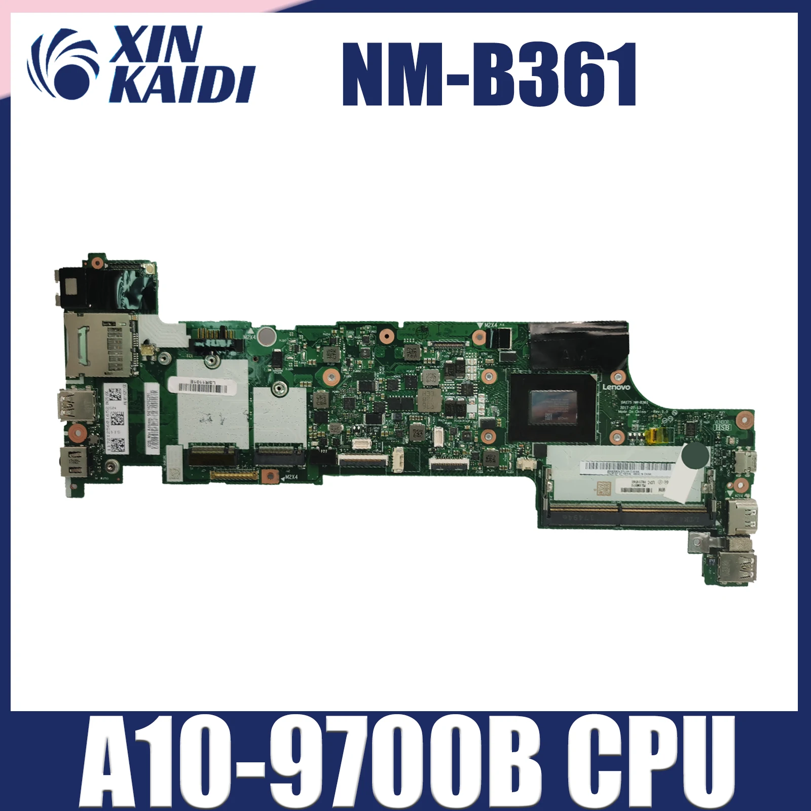 

NM-B361 Mainboard For Lenovo Laptop Motherboard With A10-9700B CPU DDR4 100% Test OK