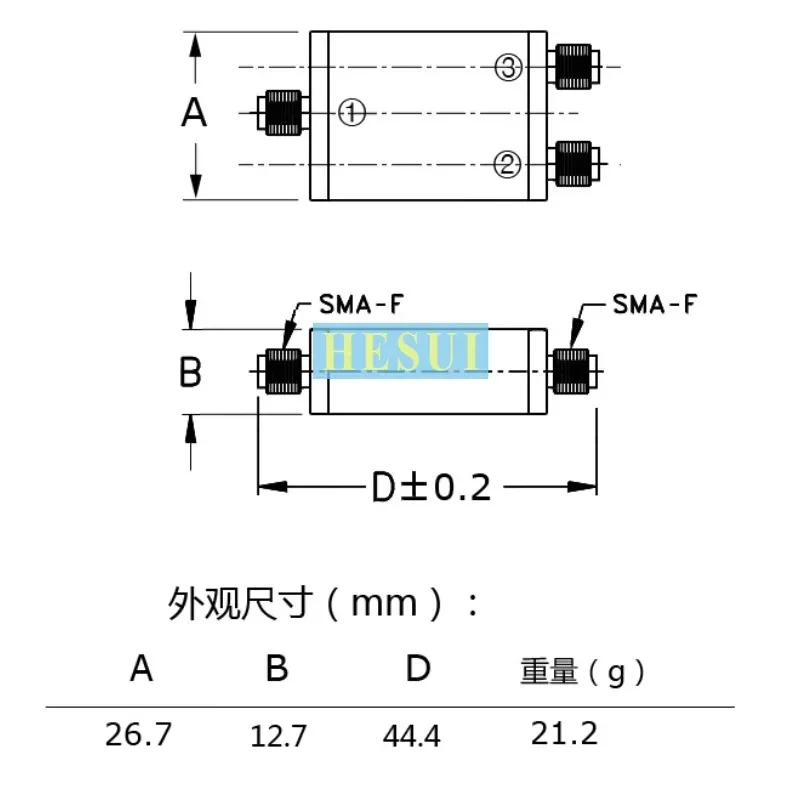 0.3W 2GHz- 2.4GHz Wilkinson 1 divide 2 RF power divider or combiner module 1 Split 2 RF Power Splitter or combine module board