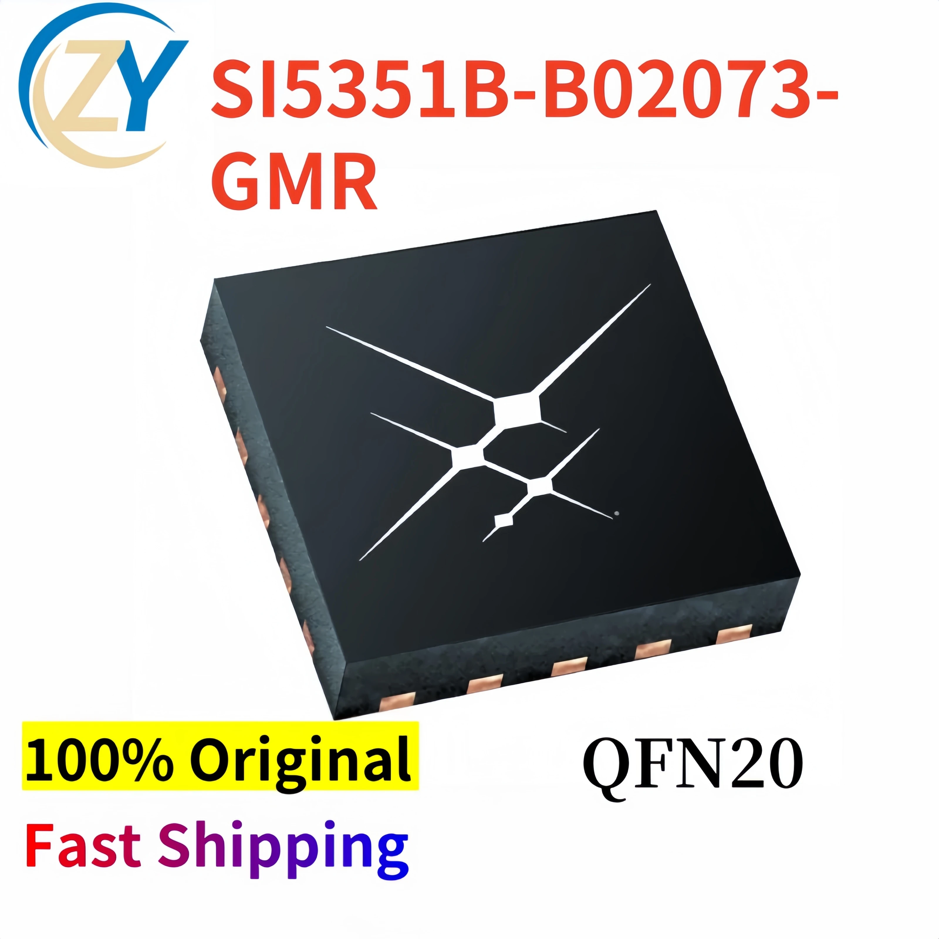 SI5351B-B02073-GMR Clock Generators SI5351B-B02073 SI5351B 200MHz QFN-20 100% Original New & In Stock