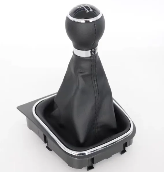 

Zero Clearance Brand New Car Shift Gear Knobs Covered Leather Knob With Gaitor For VW Golf 6 VI MK6 Golf 5 V J etta 5