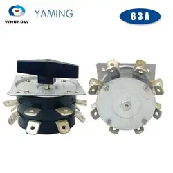 Electric Welding Machine Switch Welder Cam Selector 63A 2 Poles Rotary 8 Positions KDH-63/2-8 Rotating Transformation