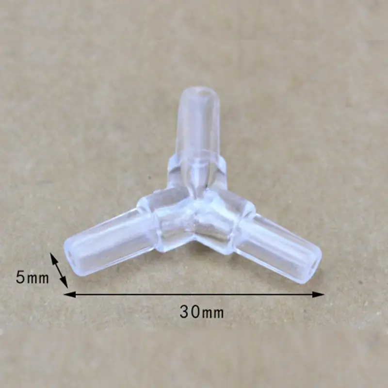 4mm Aquarium Fish Tank Air Pump Connector Tee/Cross/Elbow/Y Shaped Connector Control Valve Air Pipe Tube Accessories