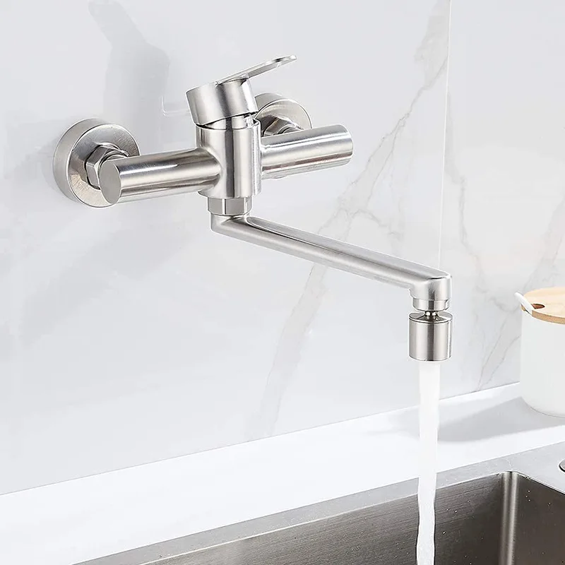 kitchen-aerator-faucet-wall-mounted-304-stainless-steel-single-handle-double-hole-hot-cold-water-saving-mixer-sink-mop-pool-tap