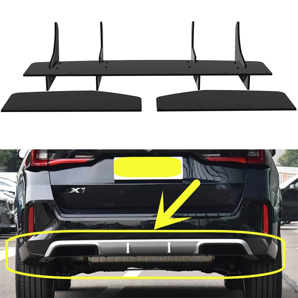 

For BMW X1 U11 2023-2026 Year Fin Diffuser Rear Bumper Lips Spoiler Splitter Body Kit Accessories