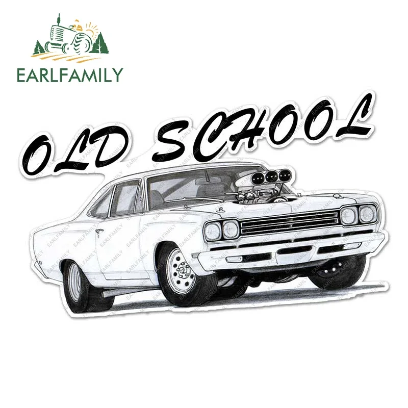 EARLFAMILY 13 cm x 8 cm für Old School JDM-Autoaufkleber, Wohnmobil, Wohnmobil, Aufkleber, Motorrad, Vinyl, lustiger Kofferraum, Fenster, kratzfest
