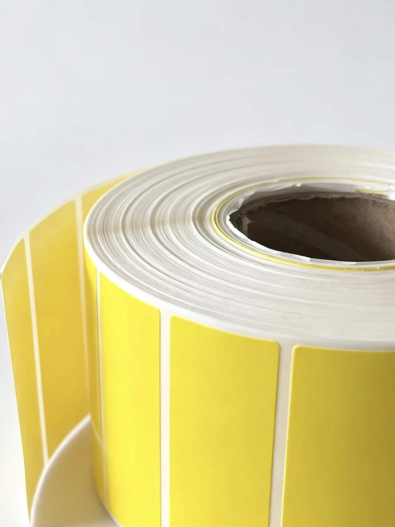 Yellow Synthetic Paper Label 60x20mm/2000 Strong Adhesive Steel Tag for Durable Identification