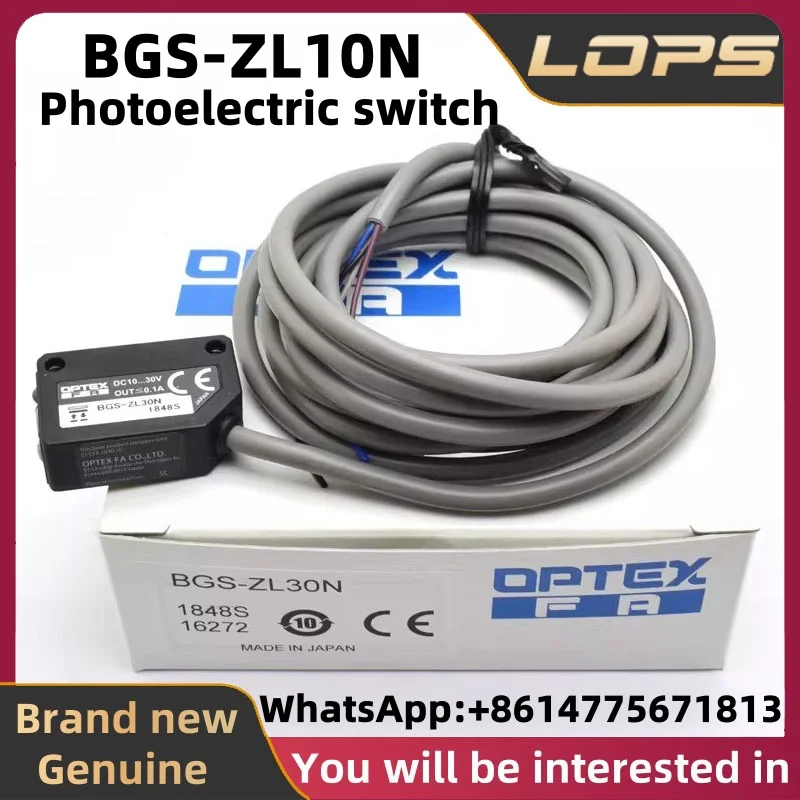 BGS-ZL10N Brand new original OPTEX photoelectric switch sensor, large quantity in stock, welcome to consult.