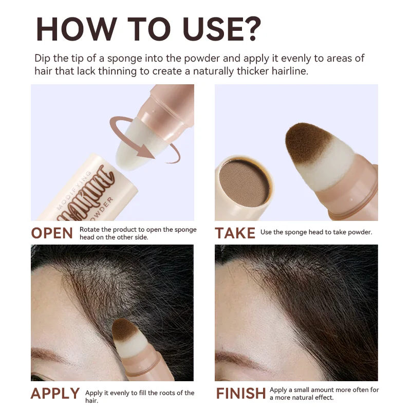 عصا ظلال العيون من ماكس فاين، كونسيلر وجذر الشعر، بودرة إصلاح، تحتوي على إسفنجة، غطاء على الفور، مناسبة للكتل باللون الرمادي المتناثر