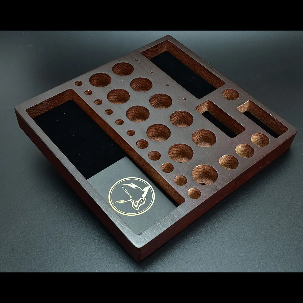 เครื่องทำไอน้ำชั้นโชว์จาก Wolfcoolvape วัสดุไม้สำหรับ RDA RTA