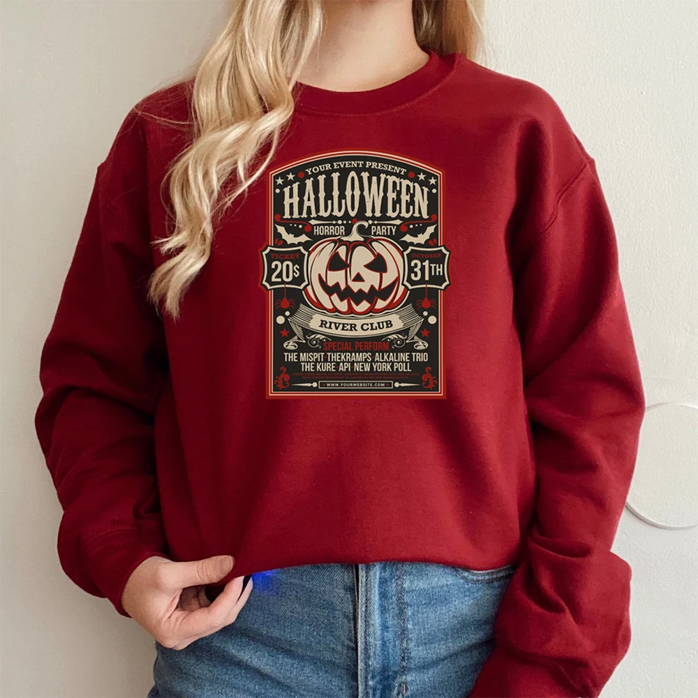 Halloweentown University Shirt Vintage Pumpkin Ghost Graphic Tee Halloween Horror Party Tees Movie Inspired Retro Halloween Tops