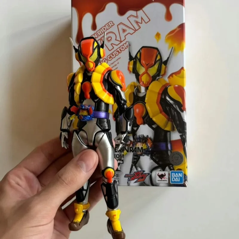 Echte Bandai Shf Kamen Rider Gavv Vram Pudding Custom Anime Action Figure Model Decoratie Desktop Beweegbare Joint