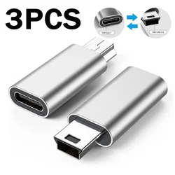 1-3Pcs Mini USB Male To Type C Female Adapter Converter for Android Smart Phone Tablet USB Type C To Mini USB Adapter Connector