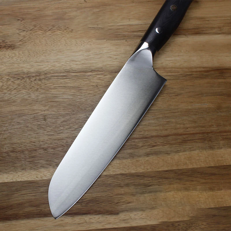 Imagem -06 - Santoku-sharp Santoku Faca com M390 Núcleo Lâmina G10 Handle Chef Cleaver Cortar Carne Legumes Facas de Cozinha Cozinhar Ferramentas 7