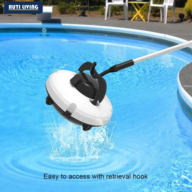 Cordless Pool Cleaner Robotic Cleaner Automatic Robotic Vacuum for In Ground Flat Pools